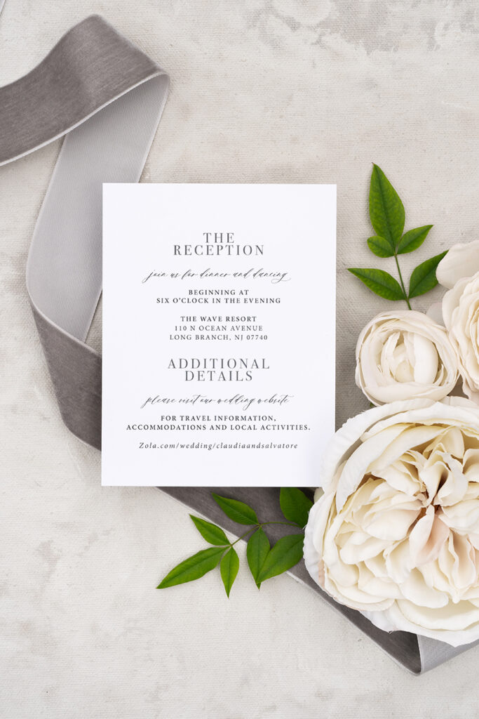 What to include on a wedding insert card, wedding invitation insert cards
