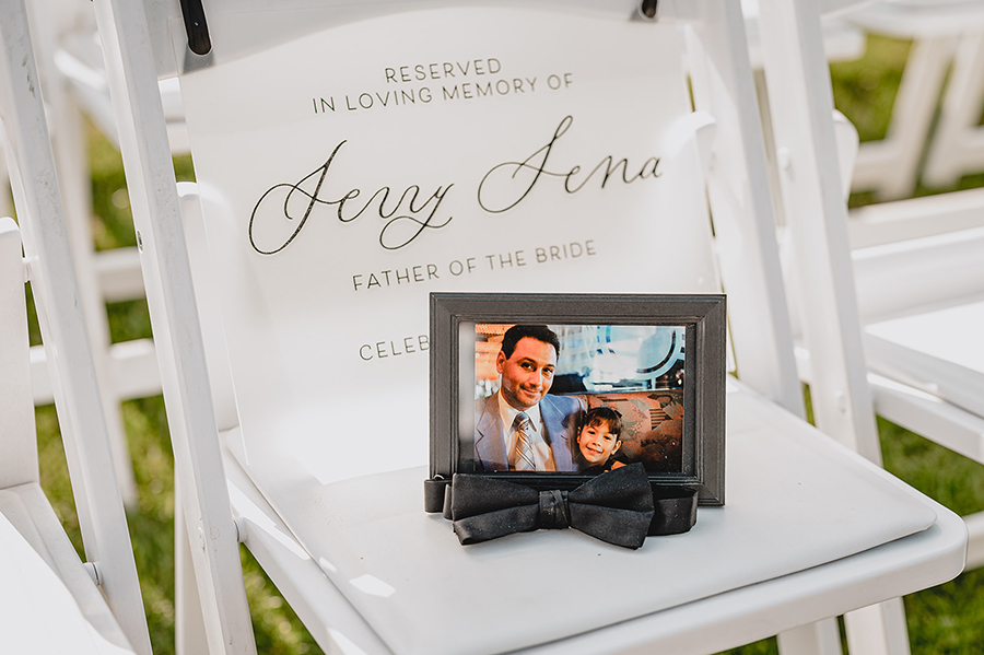 custom calligraphy in memory of sign at Liberty House | J&R Photography